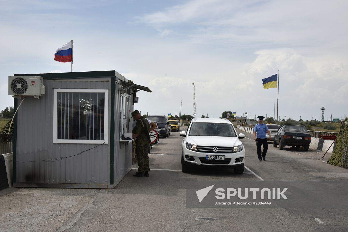 Jankoi border crossing point on Russia-Ukraine border
