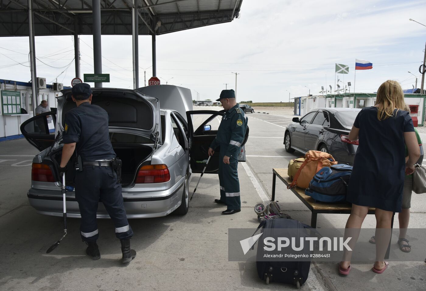 Jankoi border crossing point on Russia-Ukraine border