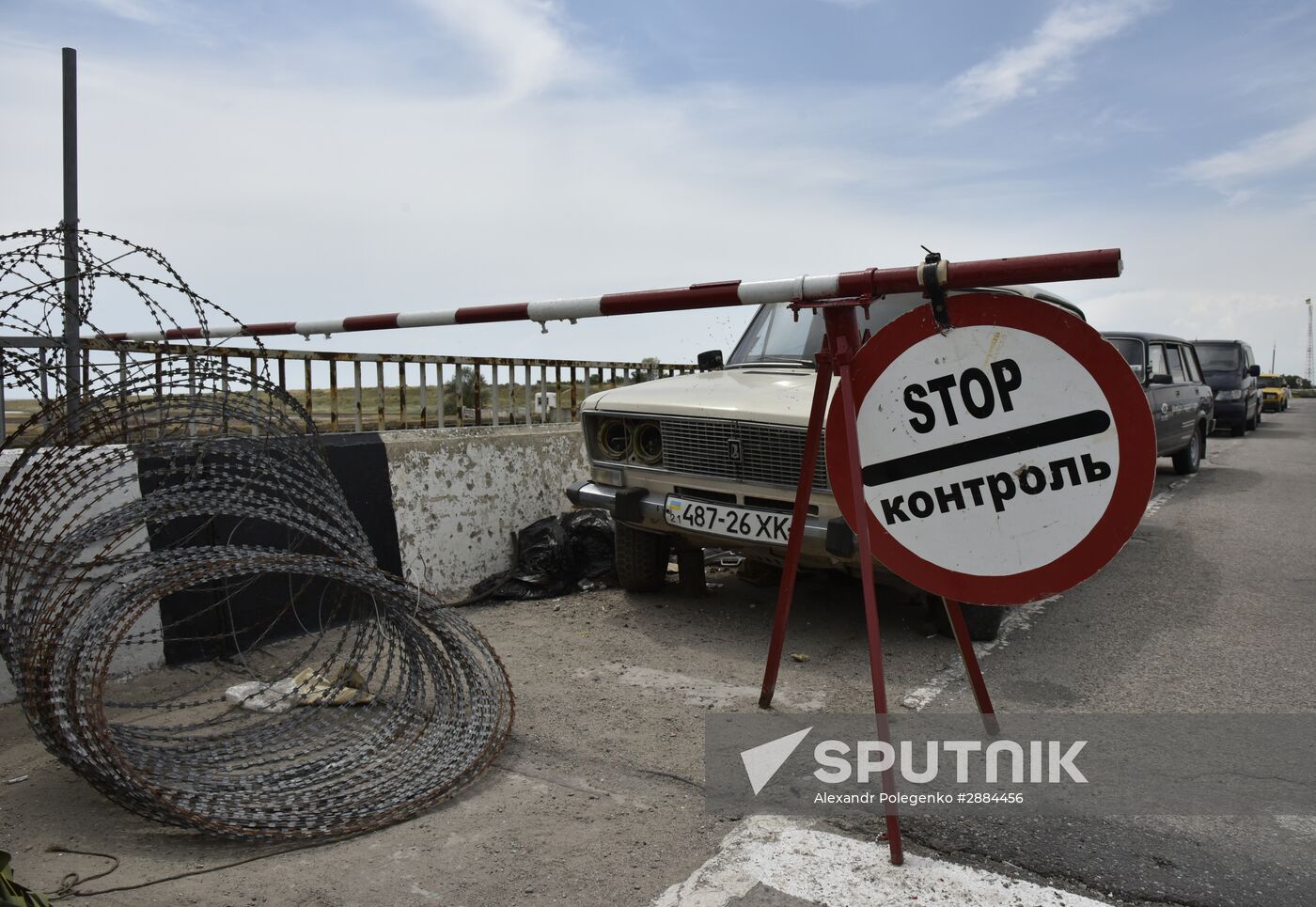 Jankoi border crossing point on Russia-Ukraine border