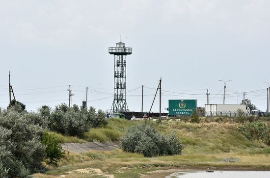 Jankoi border crossing point on Russia-Ukraine border