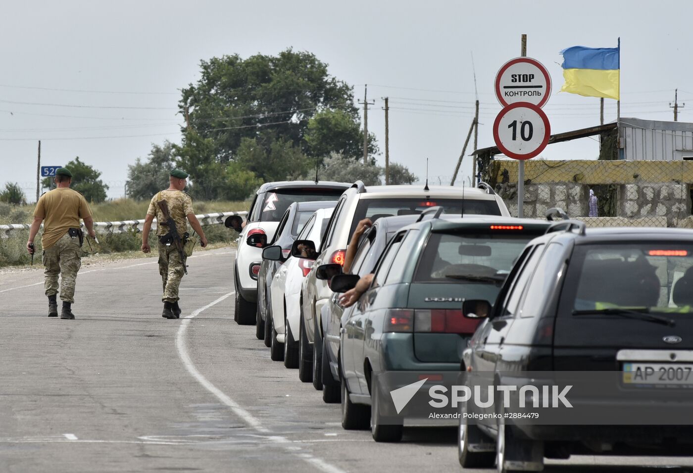 Jankoi border crossing point on Russia-Ukraine border