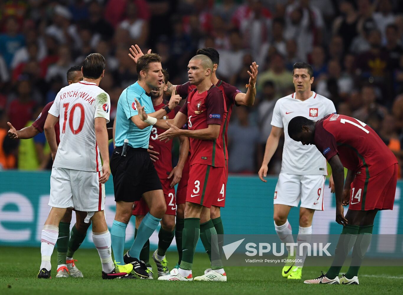 Football. UEFA Euro 2016. Poland vs. Portugal
