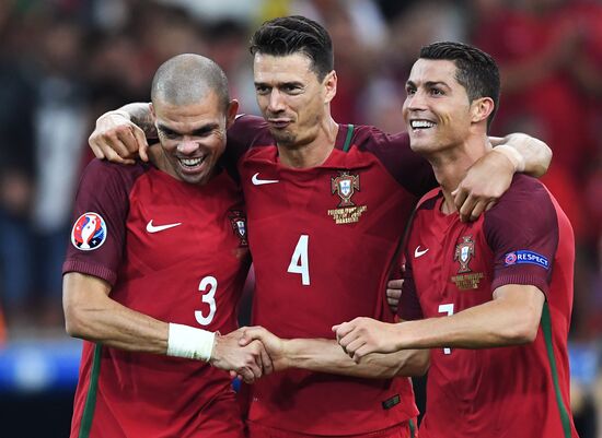 Football. UEFA Euro 2016. Poland vs. Portugal