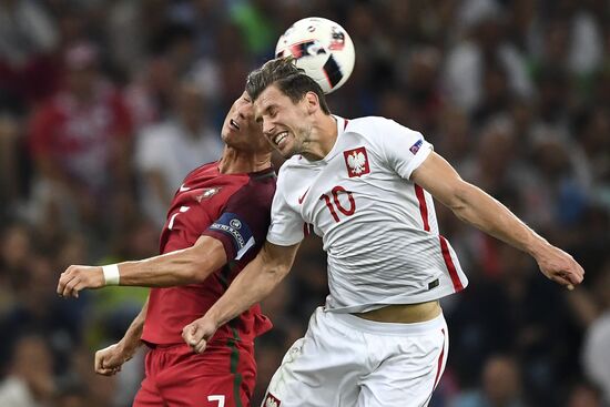 Football. UEFA Euro 2016. Poland vs. Portugal