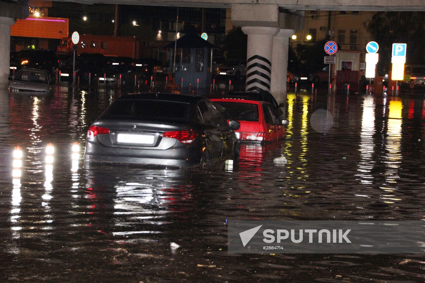 Aftermath of heavy showers in Rostov-on-Don
