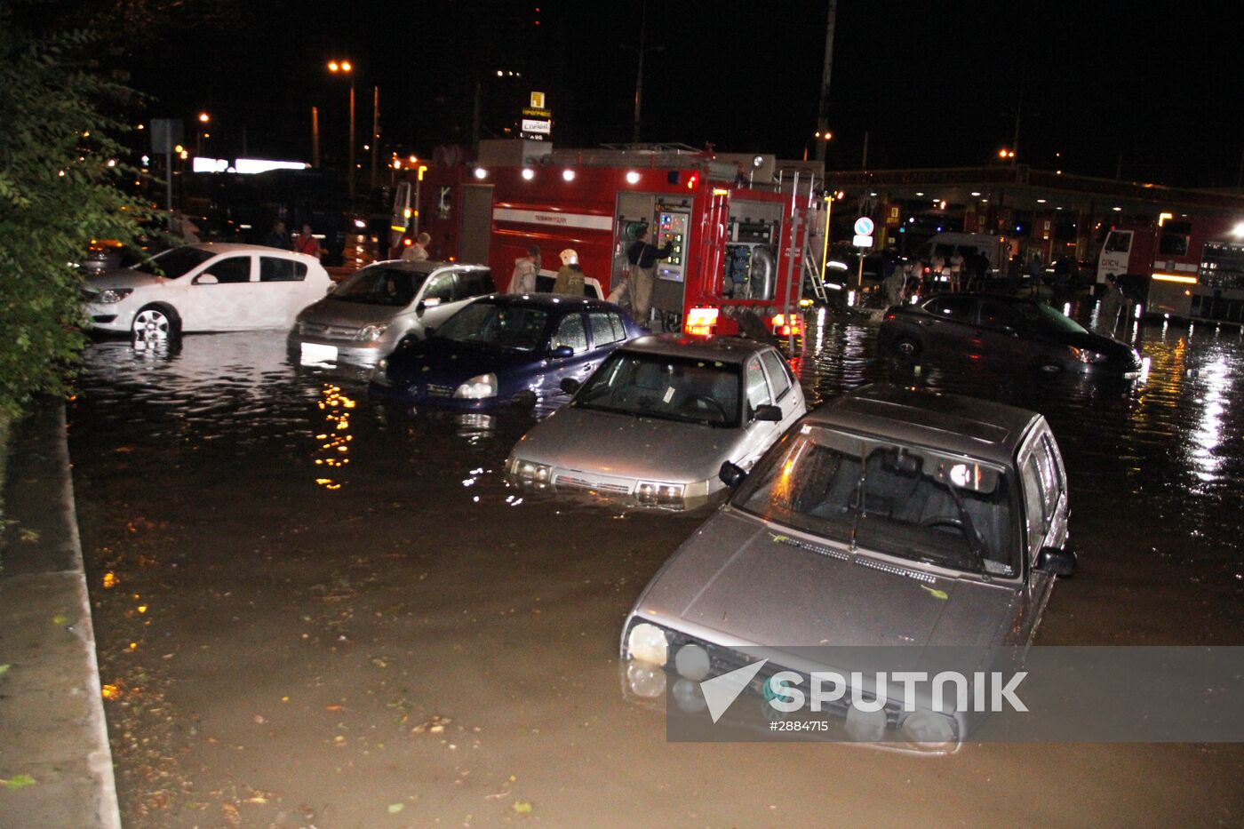 Aftermath of heavy showers in Rostov-on-Don