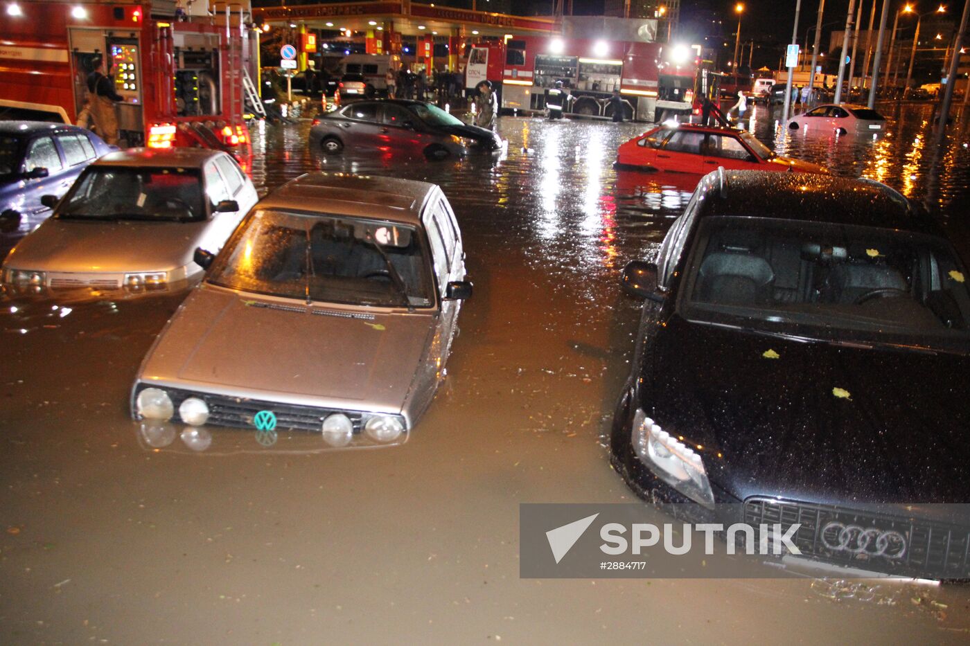 Aftermath of heavy showers in Rostov-on-Don
