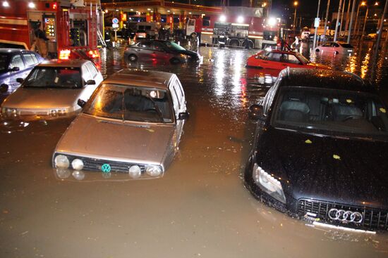 Aftermath of heavy showers in Rostov-on-Don