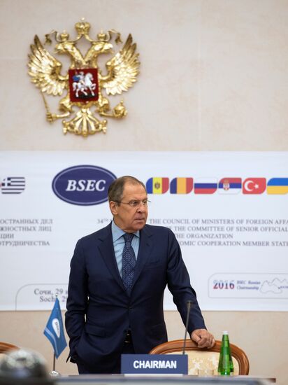 BSEC Foreign Ministers Council meeting in Sochi