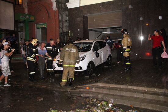 Aftermath of heavy showers in Rostov-on-Don