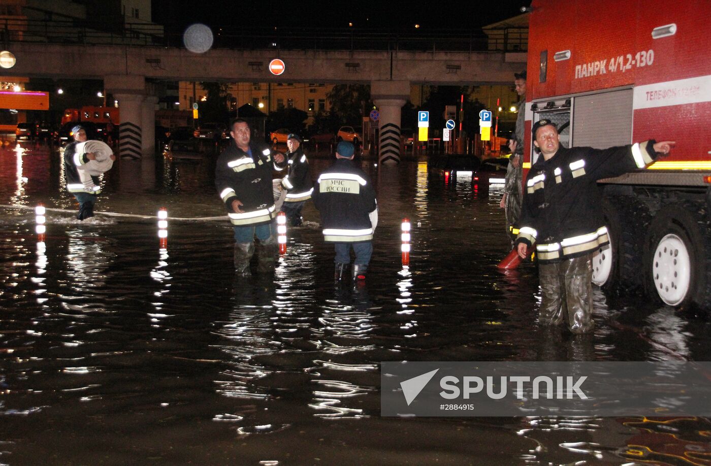 Aftermath of heavy showers in Rostov-on-Don