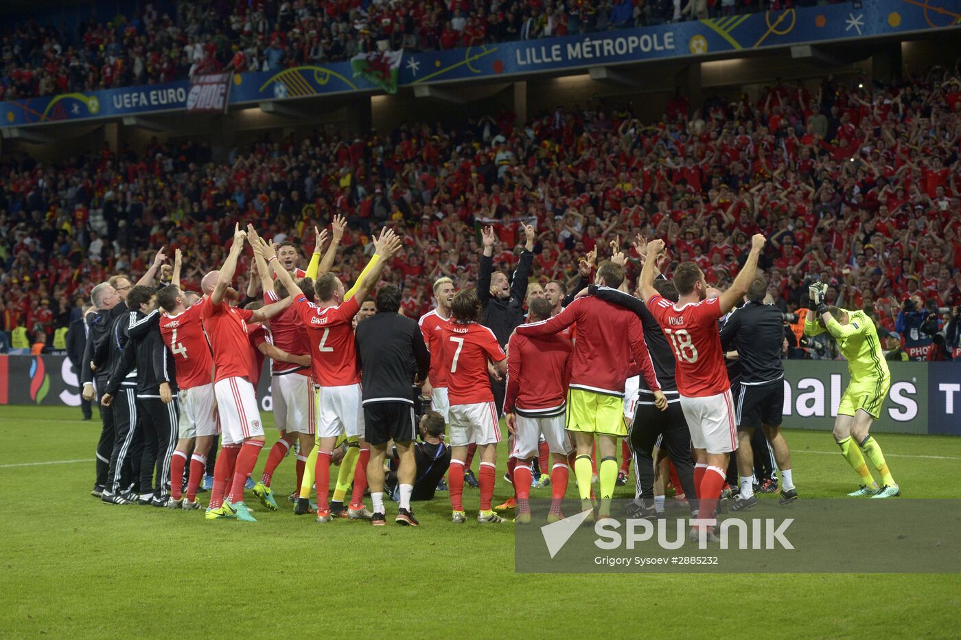 UEFA Euro 2016. Wales vs. Belgium