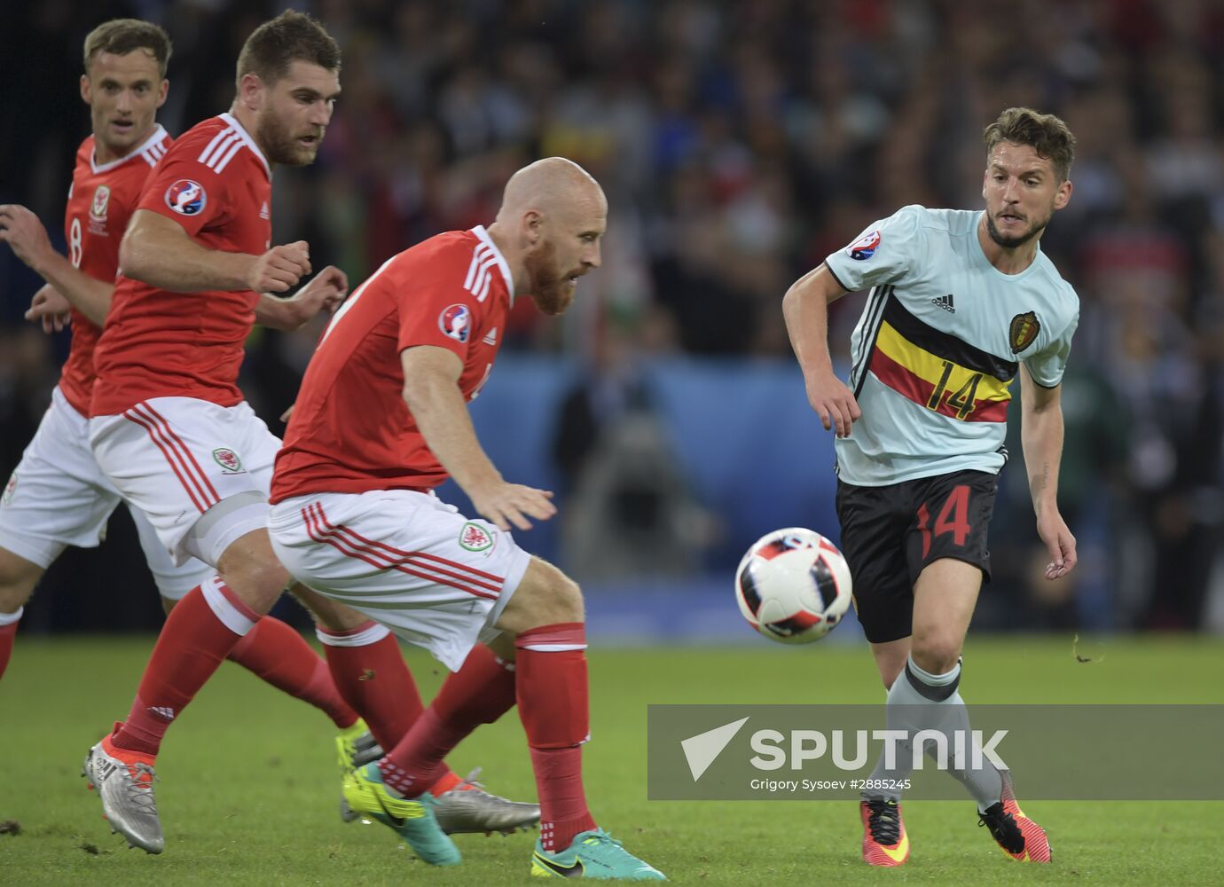 UEFA Euro 2016. Wales vs. Belgium