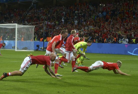 Football. UEFA Euro 2016. Wales vs. Belgium