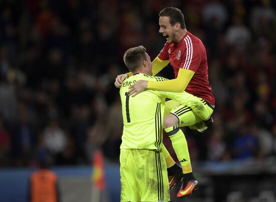 Football. UEFA Euro 2016. Wales vs. Belgium