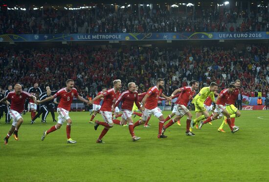 Football. UEFA Euro 2016. Wales vs. Belgium