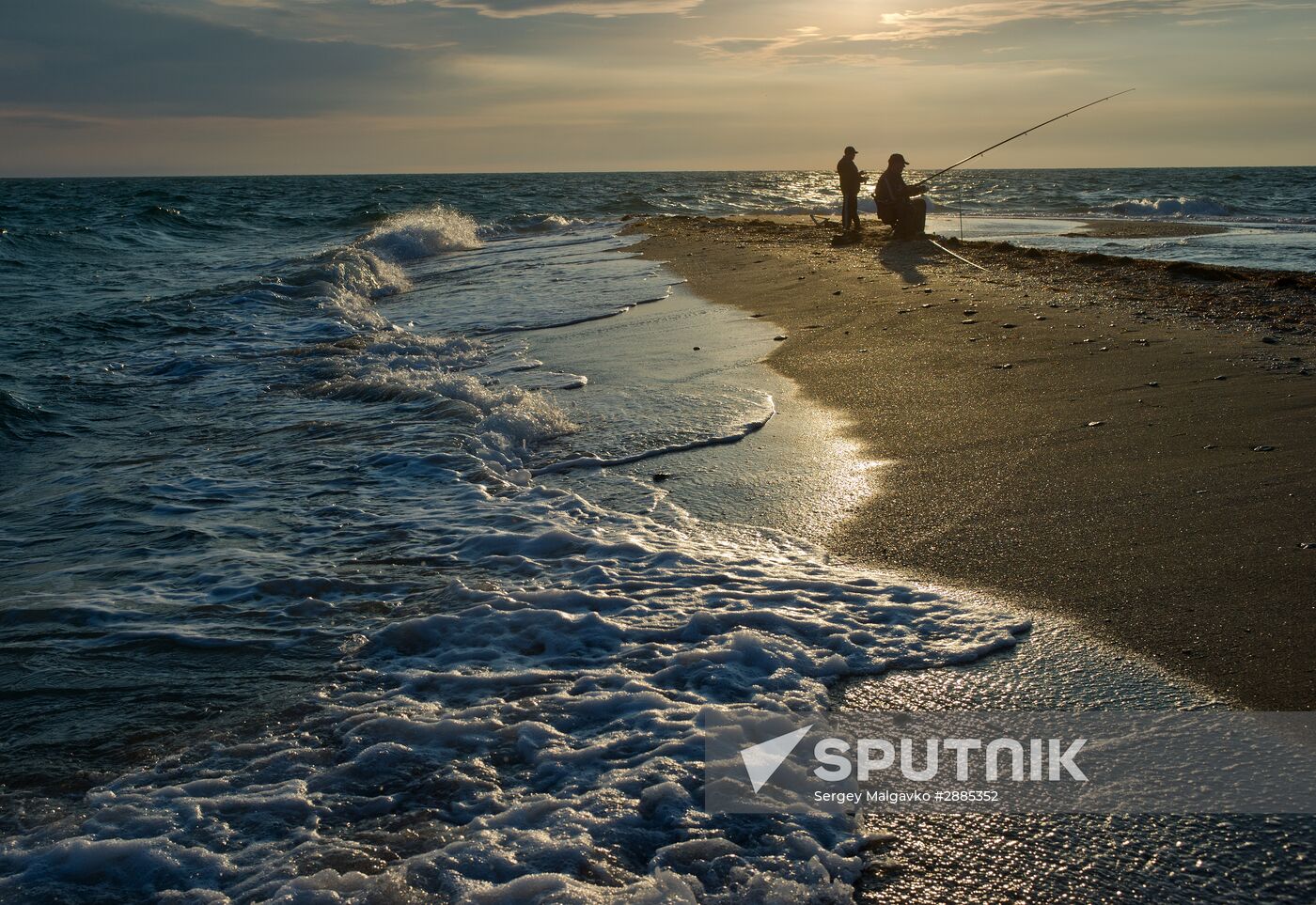 Bakalskaya Spit in Crimea