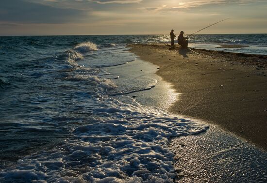 Bakalskaya Spit in Crimea