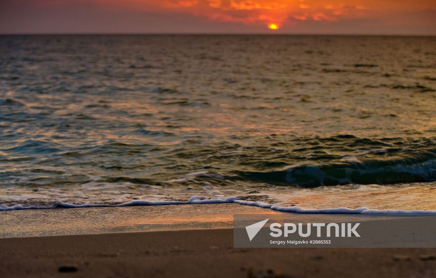 Bakalskaya Spit in Crimea