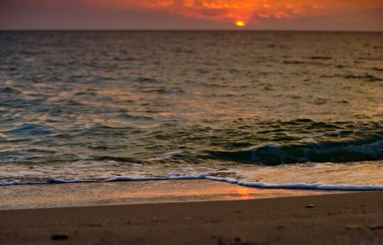 Bakalskaya Spit in Crimea