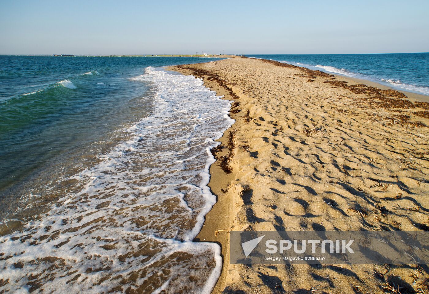 Bakalskaya Spit in Crimea