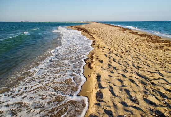 Bakalskaya Spit in Crimea