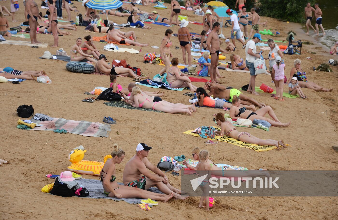 Beach holiday in Moscow