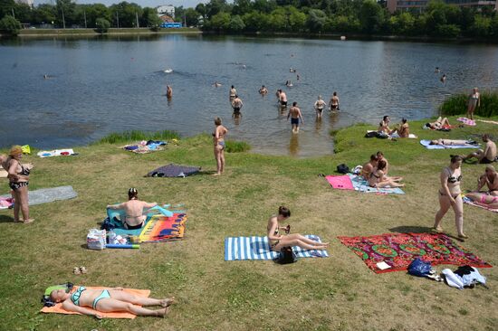 Beach holiday in Moscow
