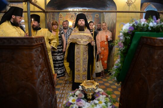 Prince Pyotr and Princess Fevronia's relics brought to Moscow Region