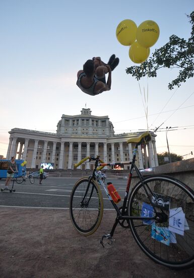 Night bike parade