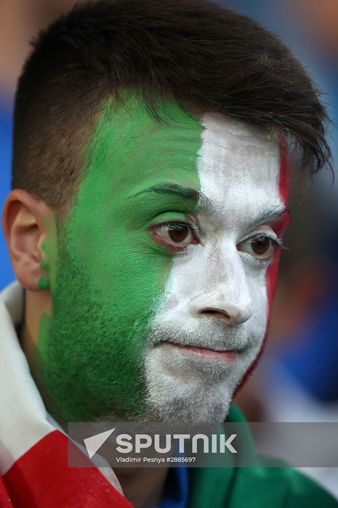 Football. UEFA Euro 2016. Germany vs. Italy