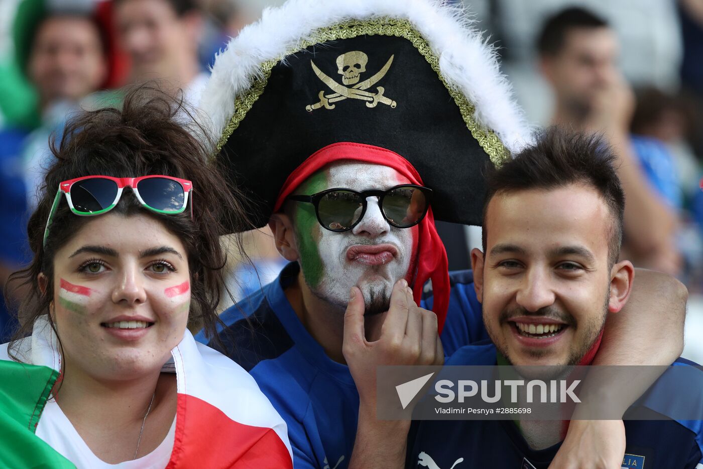 Football. UEFA Euro 2016. Germany vs. Italy