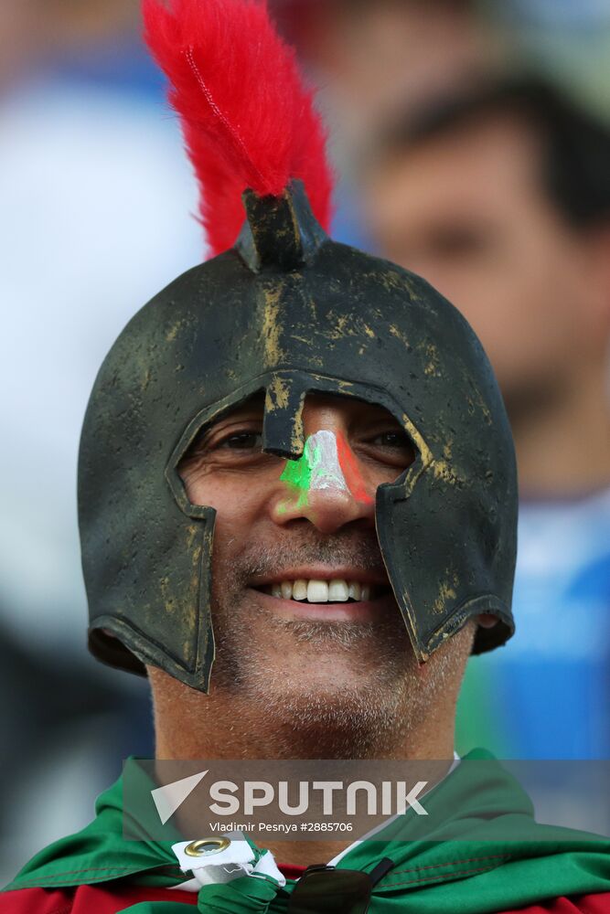 Football. UEFA Euro 2016. Germany vs. Italy