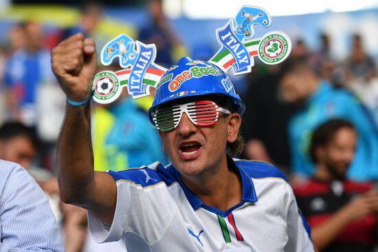 Football. UEFA Euro 2016. Germany vs. Italy