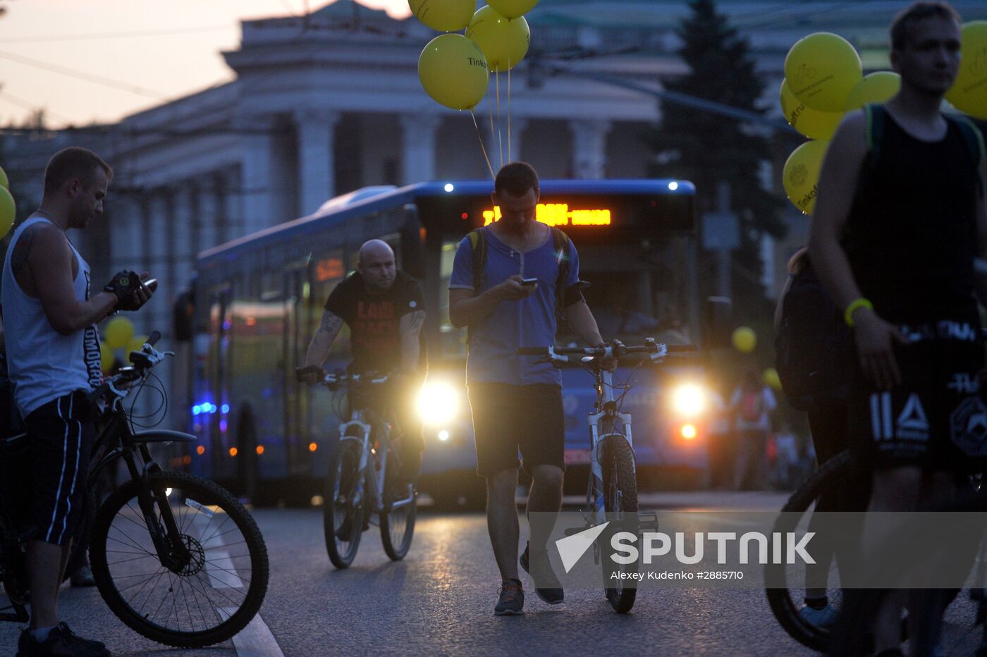 Night bike parade