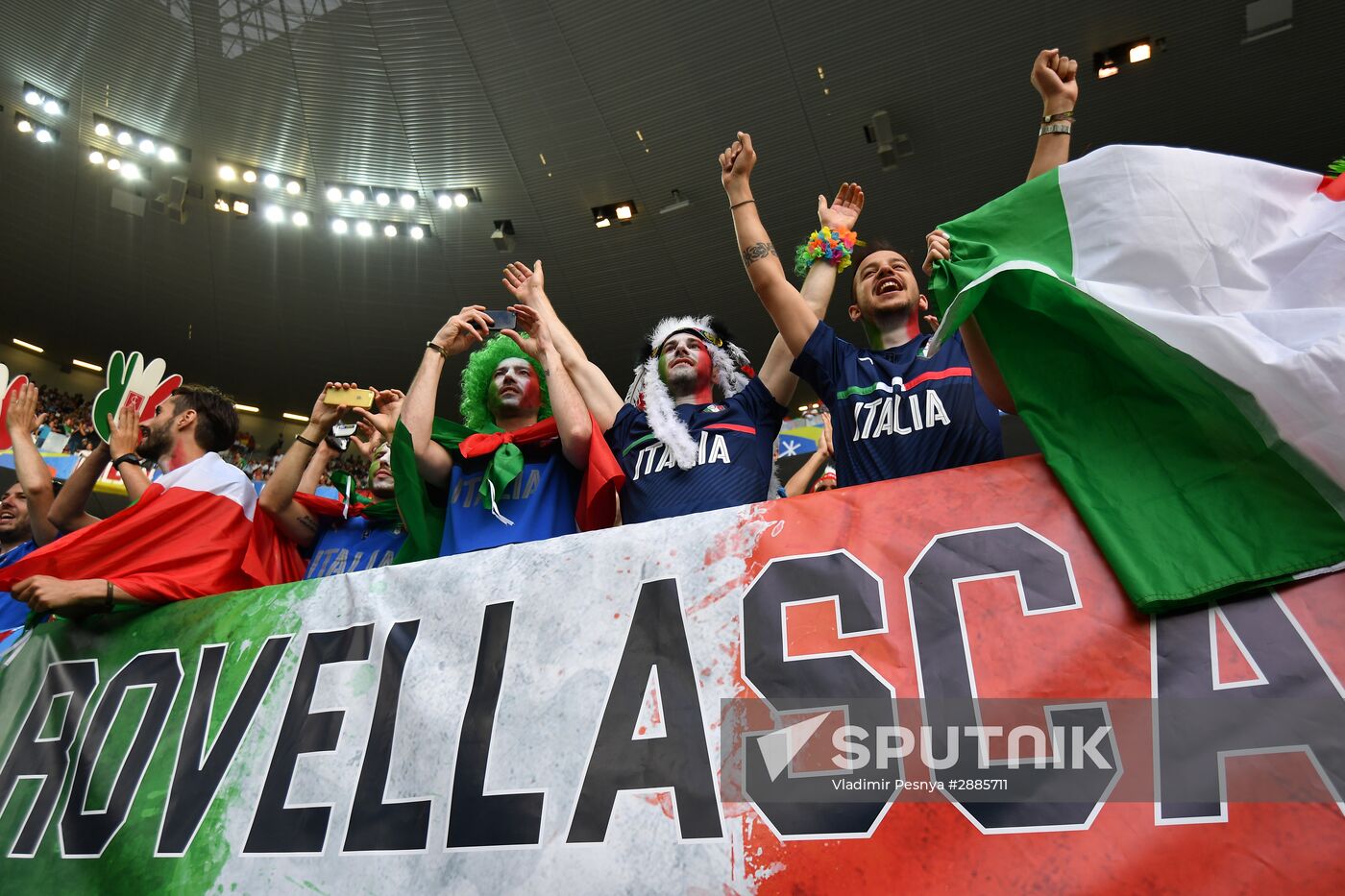 Football. UEFA Euro 2016. Germany vs. Italy