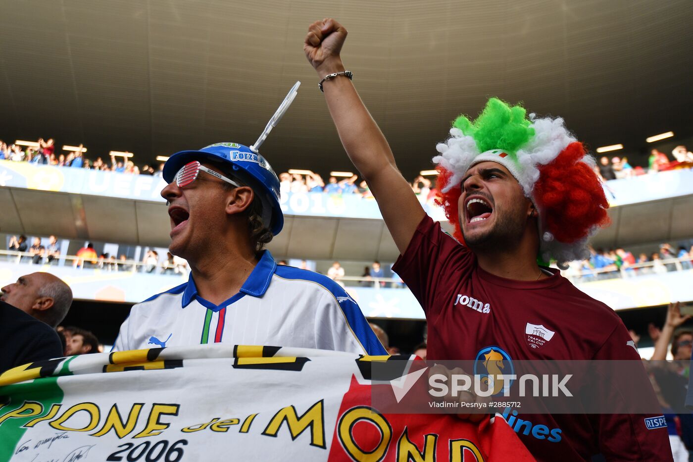 Football. UEFA Euro 2016. Germany vs. Italy