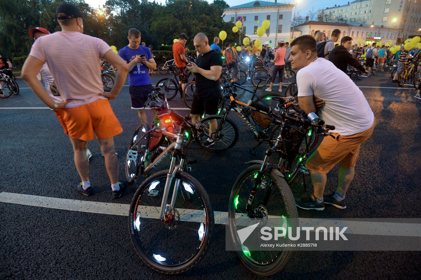 Night bike parade