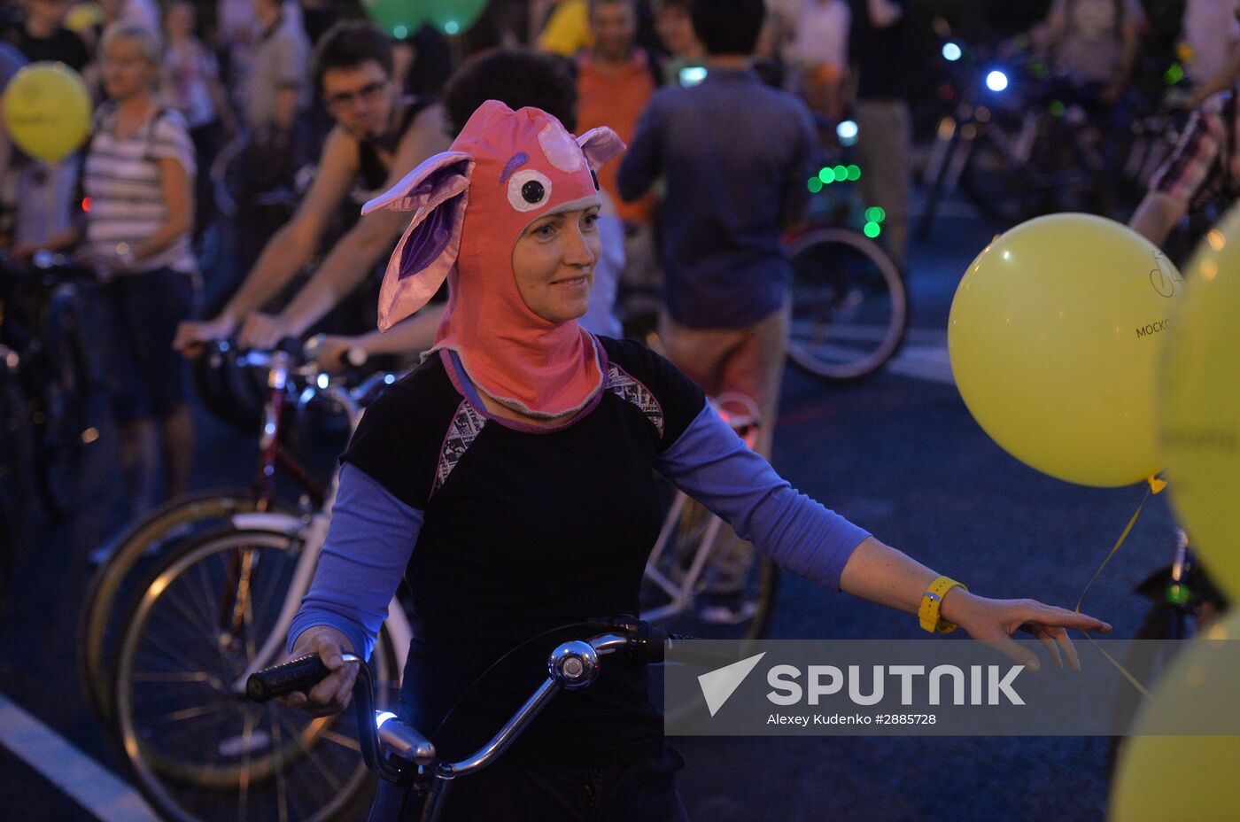 Night bike parade