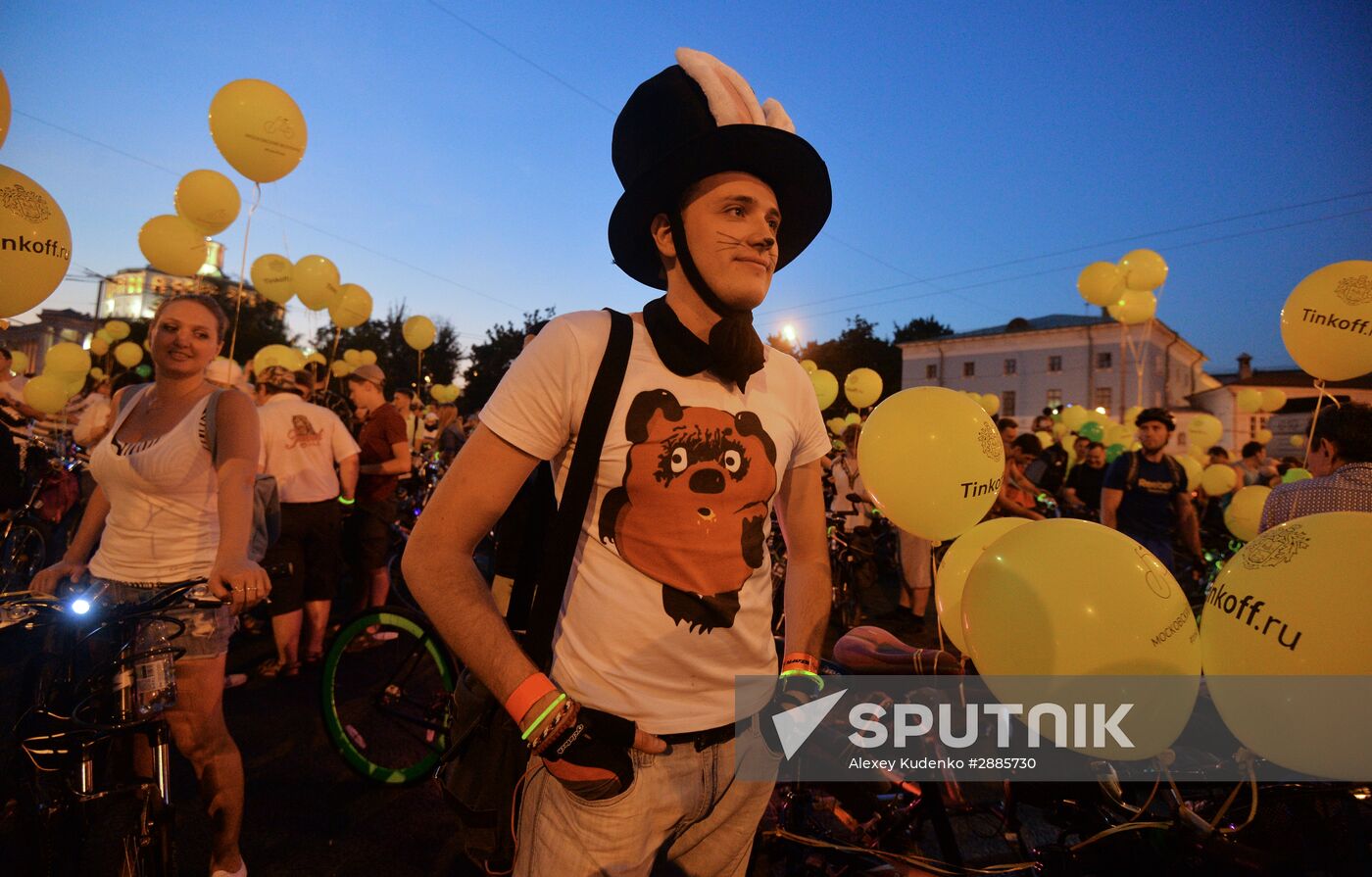Night bike parade