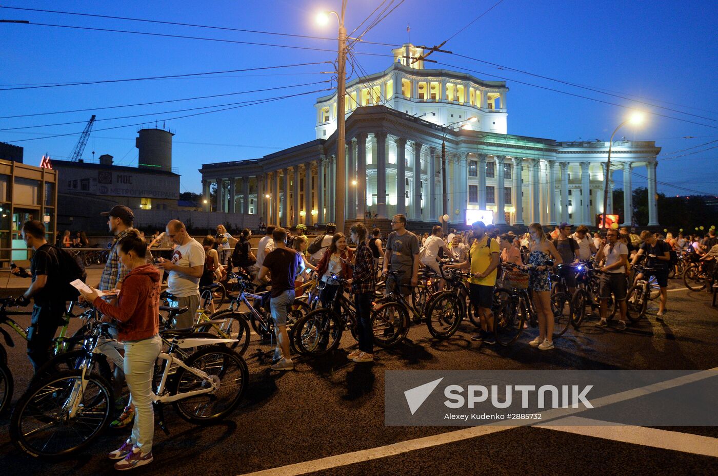Night bike parade