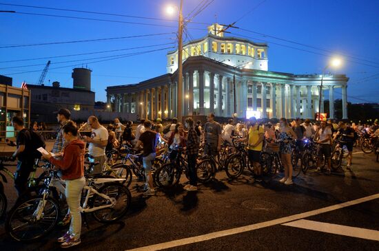 Night bike parade
