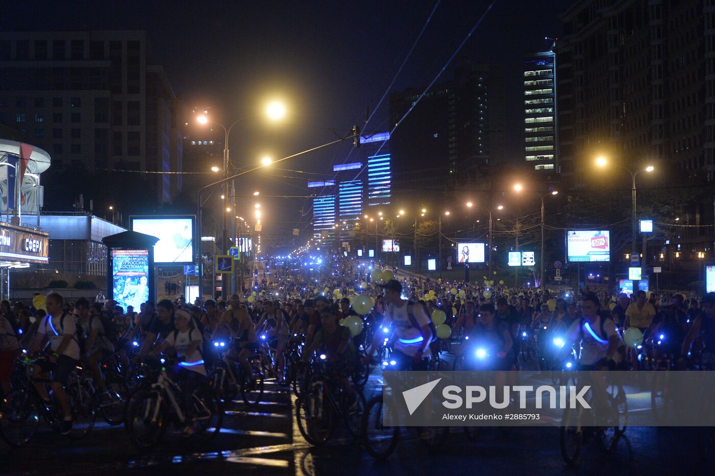 Night bike parade