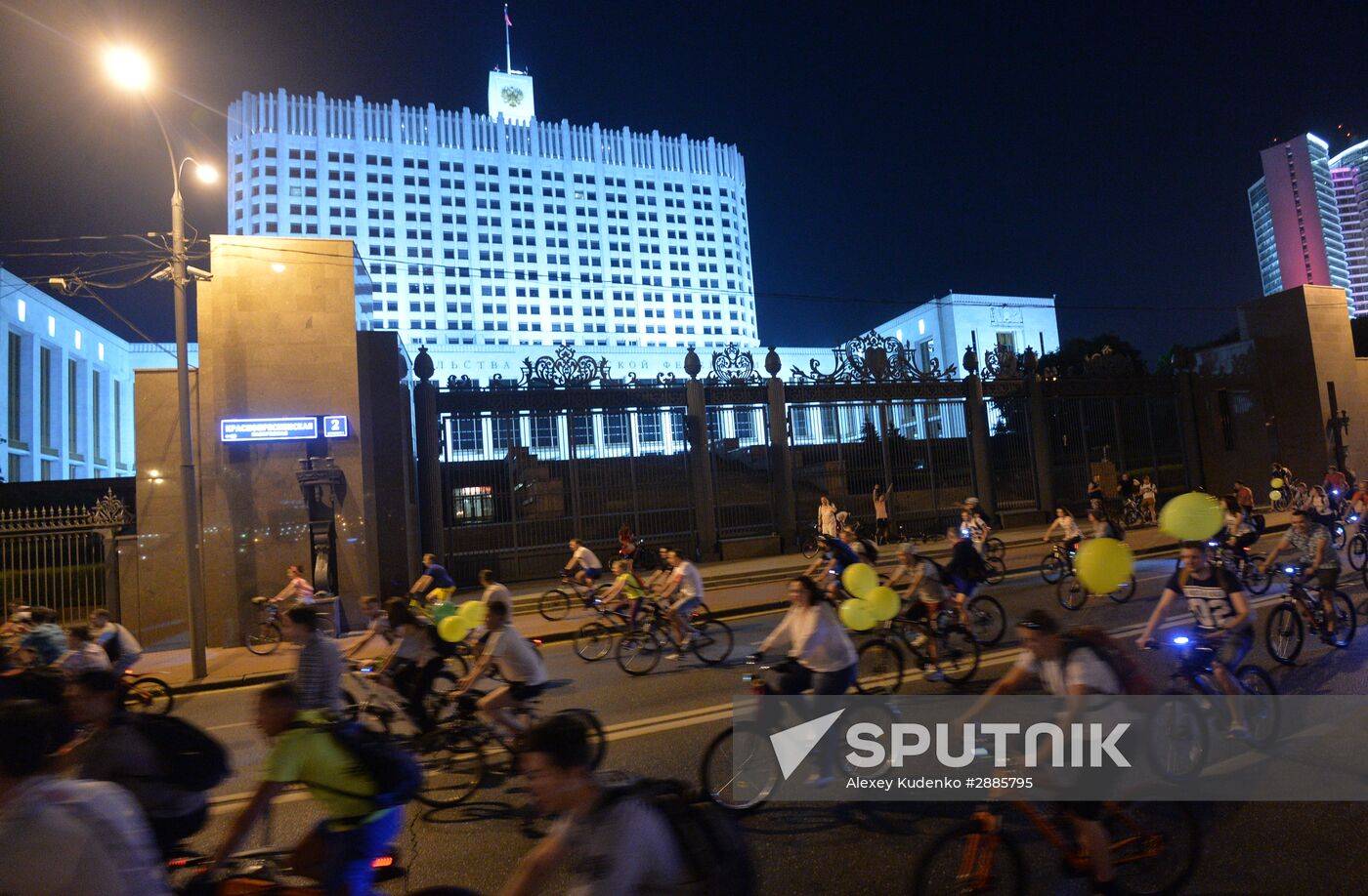 Night bike parade