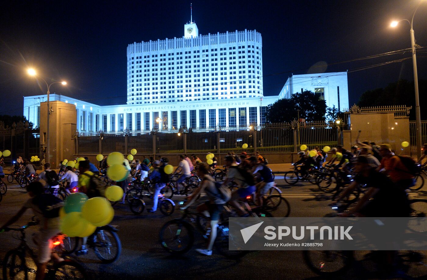 Night bike parade