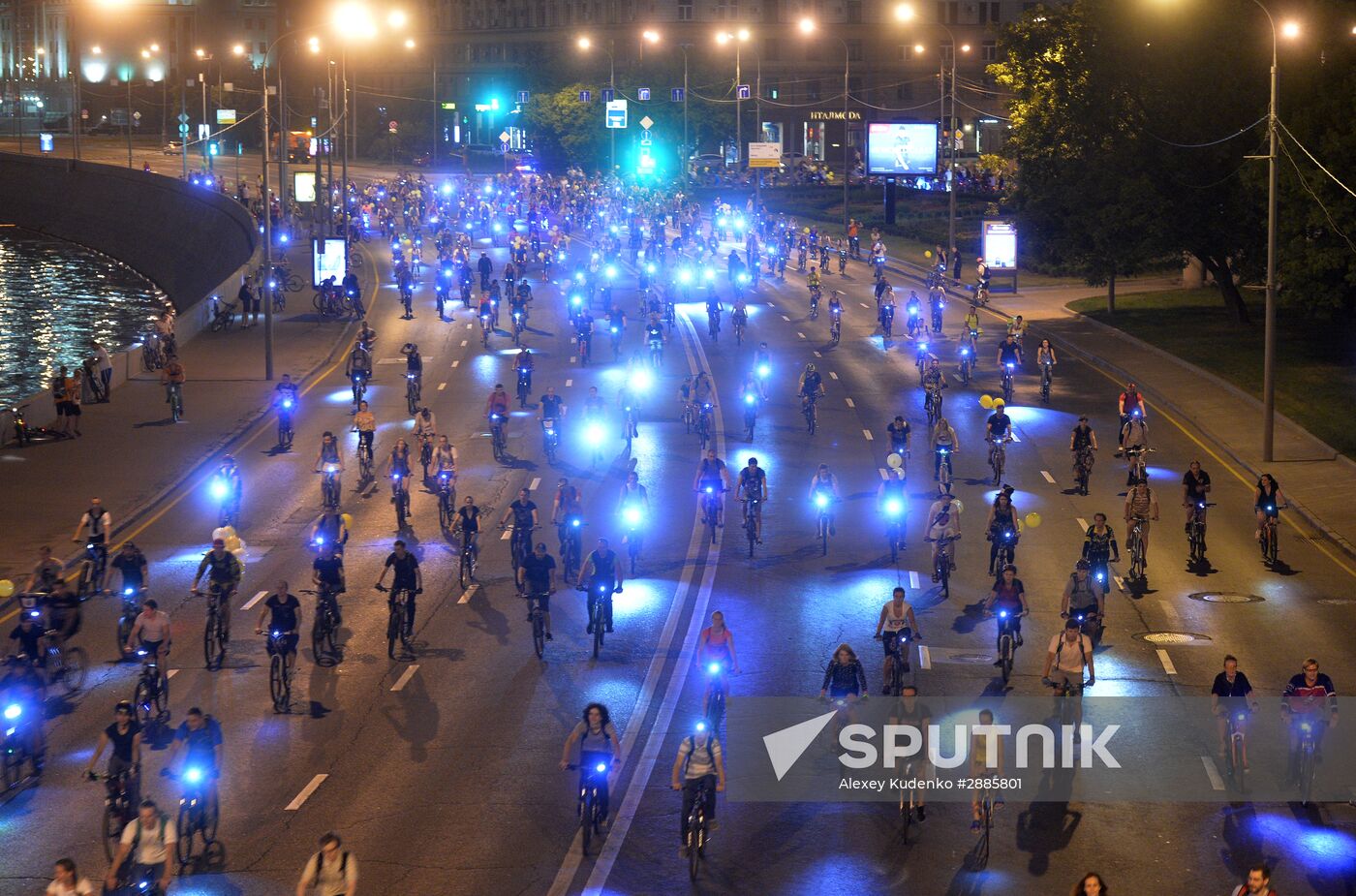 Night bike parade