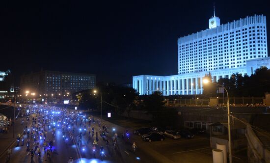 Night bike parade