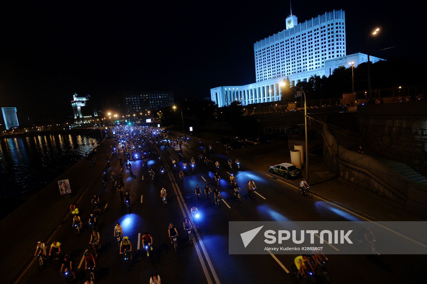 Night bike parade