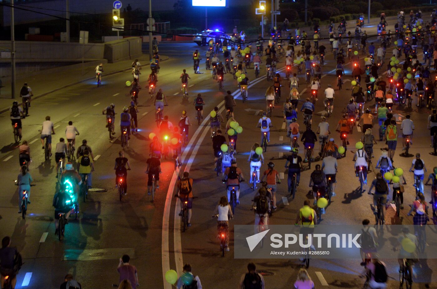 Night bike parade
