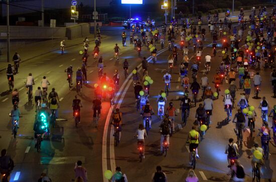 Night bike parade